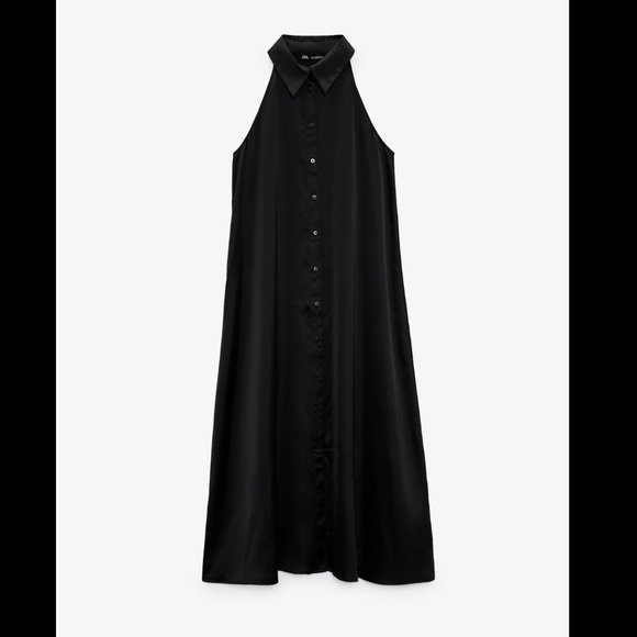 Satin Shirt Dress Size S NWT - Picture 4 of 5